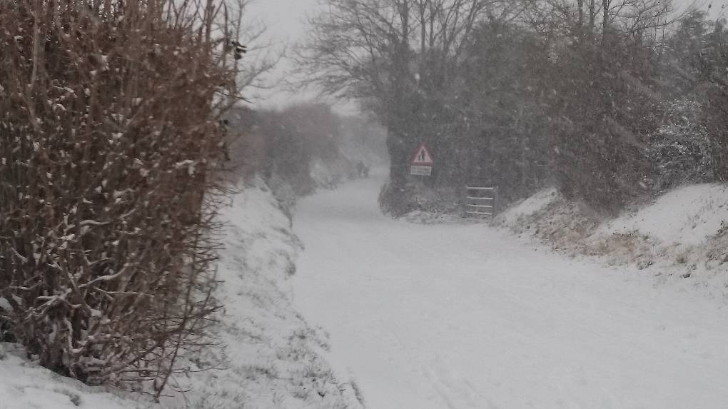 Bridgwater, Somerset, A reminder of the weather here on the Somerset Levels 3 years ago today ...