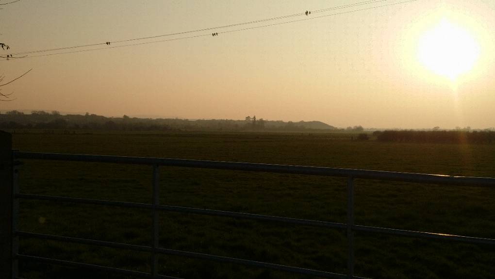 Bridgwater, Somerset, Today's beautiful weather on the Somerset Levels ...