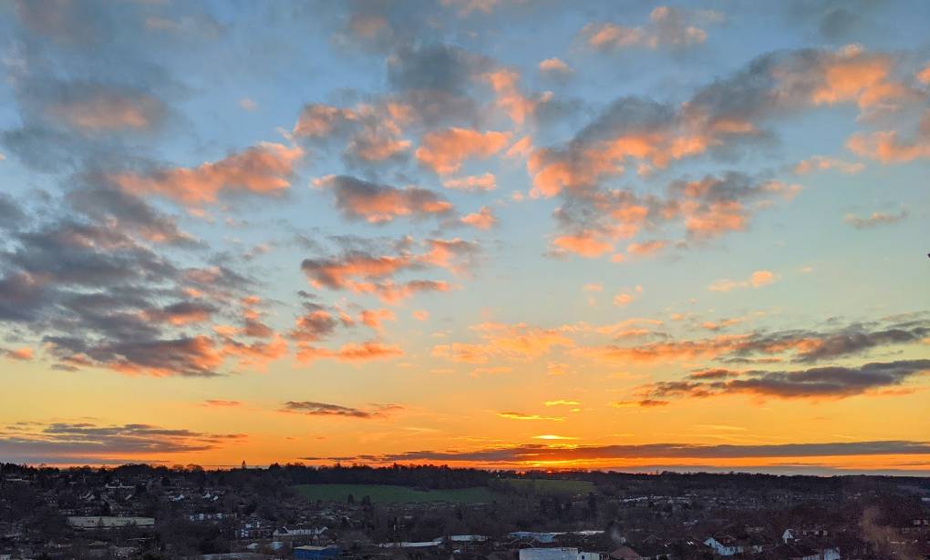 Berkhamsted, Herts, Spectacular sunset...