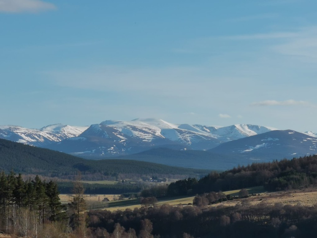 Grantown on Spey, , Snow on the Cairngorm Mountains ...
