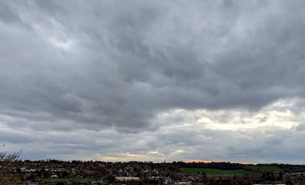 Berkhamsted, Herts, Overcast over Berkhamsted...