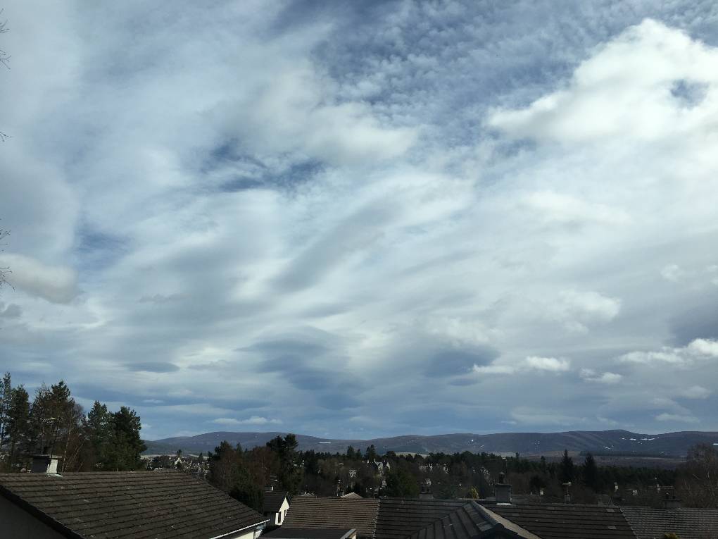 Grantown on Spey, , Lenticular clouds ...