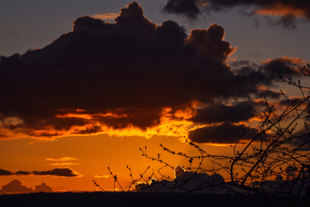 leek, staffordshire, yesterday’s wintry sunset.....