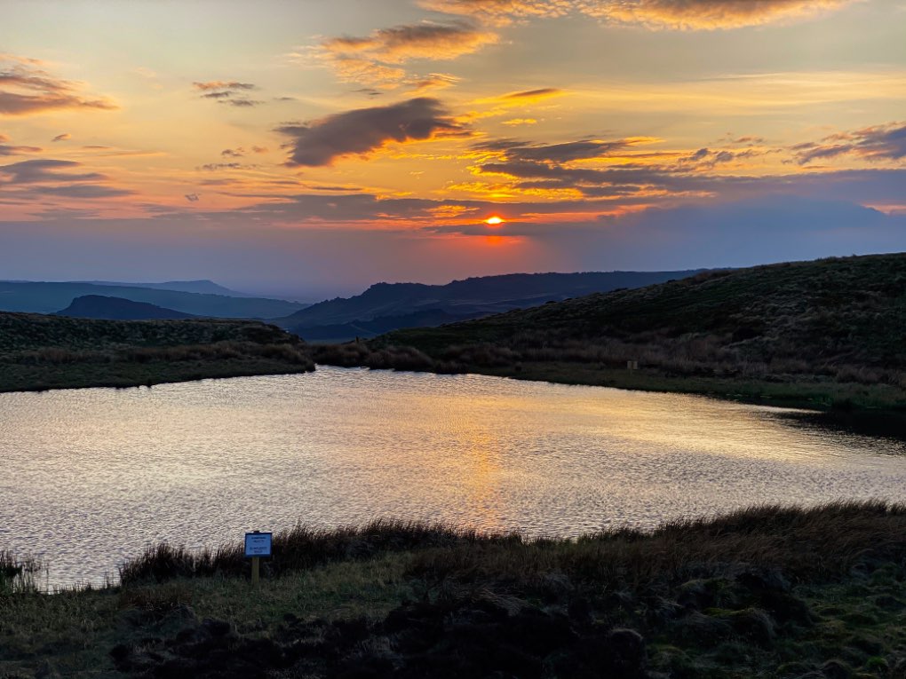 leek, staffordshire, Nice sunset over mermaid pool.....
