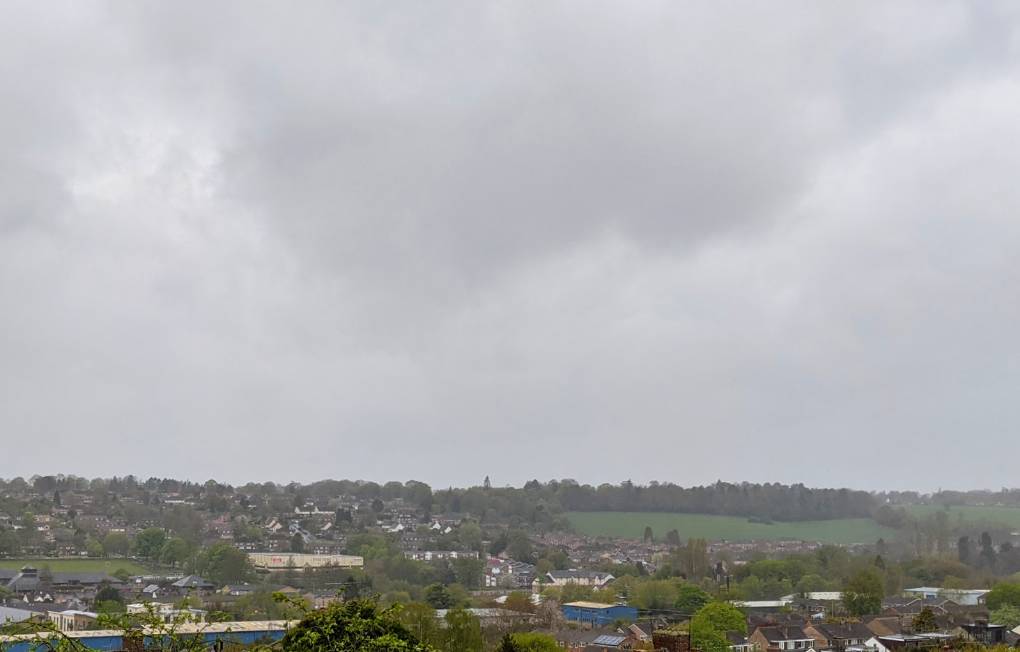 Berkhamsted, Herts, Wet and windy weather. Must be a Bank Holiday...