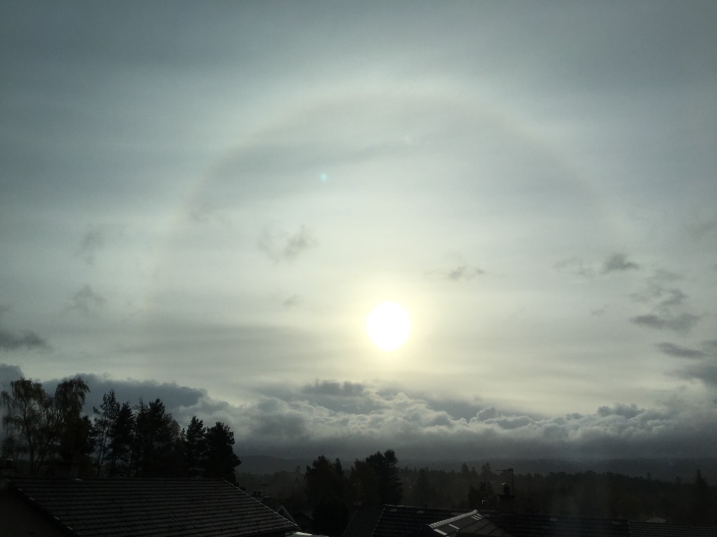 Grantown on Spey, , A nice halo this morning. ...