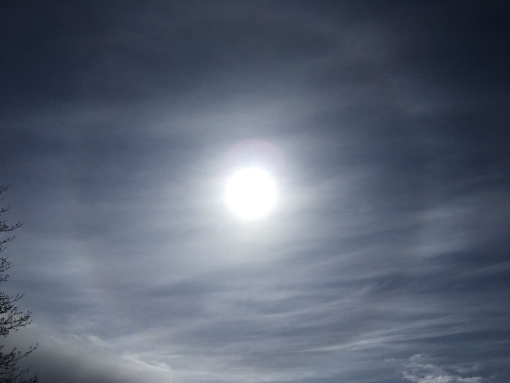 Grantown on Spey, , Another halo! More snow/rain to come? ...