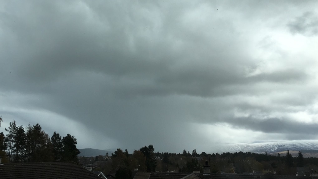 Grantown on Spey, , Heavy shower approaching! ...