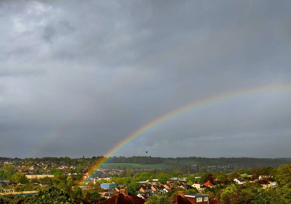 Berkhamsted, Herts, Rainbow in the valley...