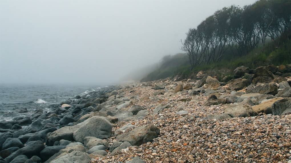 Weymouth, Dorset, Sea Mist on Jurassic Coast - often a harbinger of warmth or heat to come ...