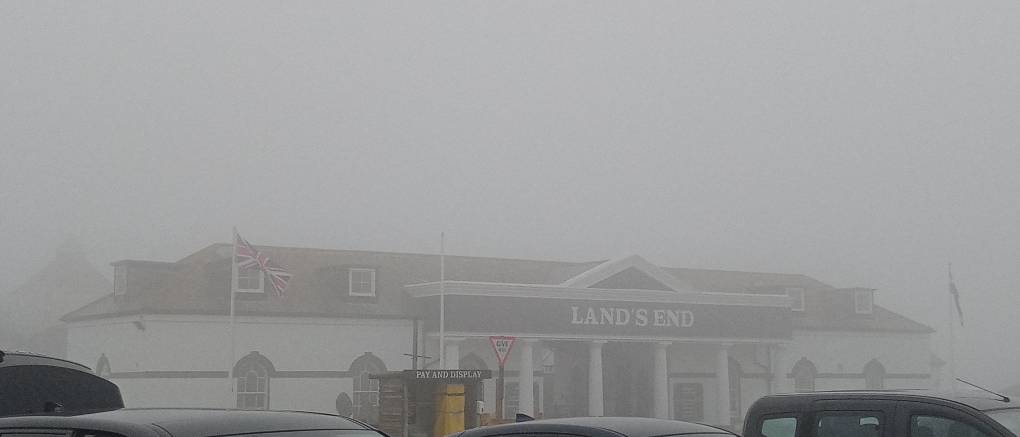 Lands End, Cornwall, Overcast and foggy...