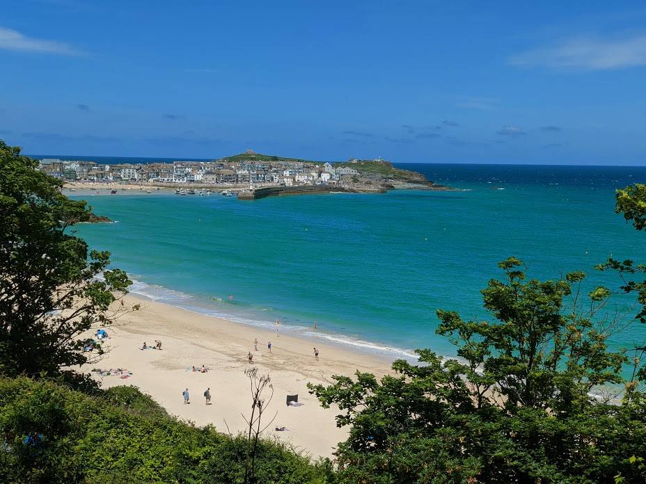 Looking towards St Ives Carbis Bay, Cornwall,, sent by brian gaze