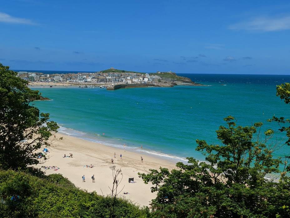 Carbis Bay, Cornwall, Looking towards St Ives...