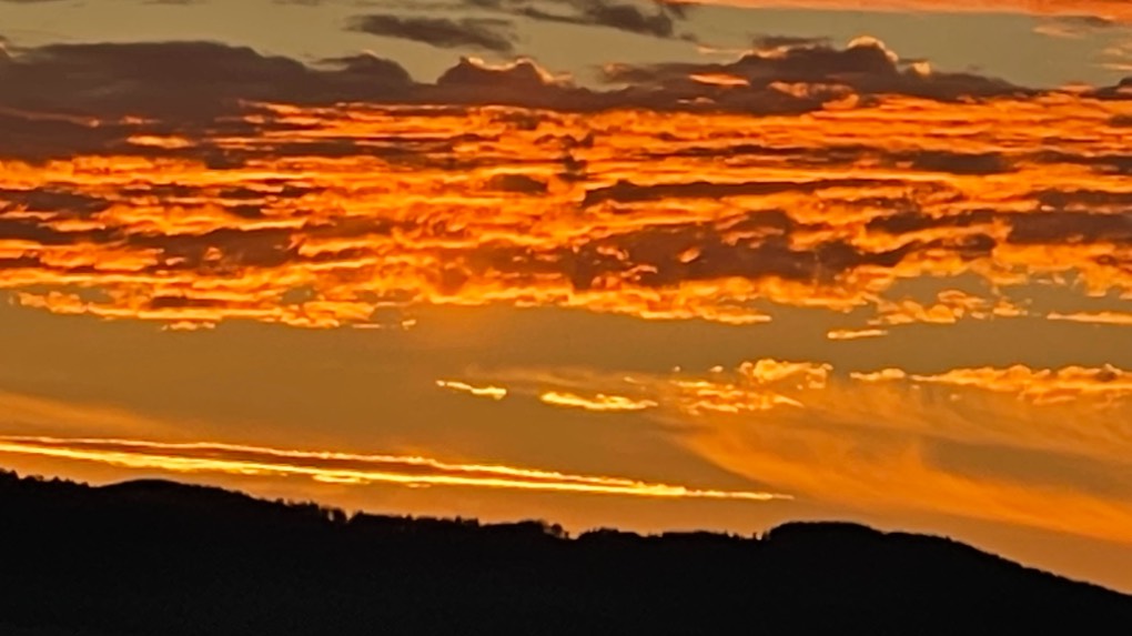 Sunset Cromdale, Invernesshire,Scotland, sent by davidallisonfleet
