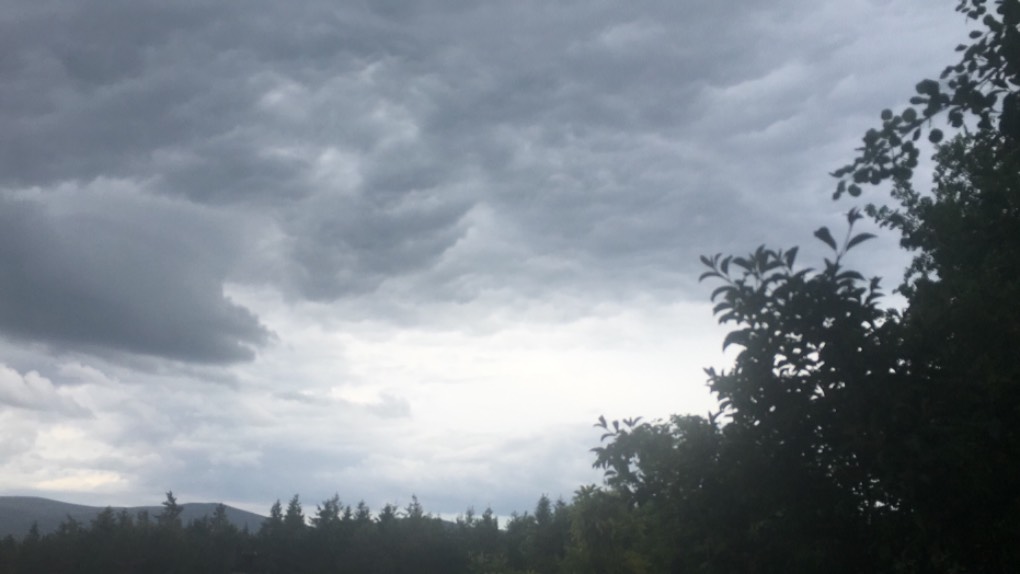 Grantown on Spey, Highlands, Stormy looking sky…....
