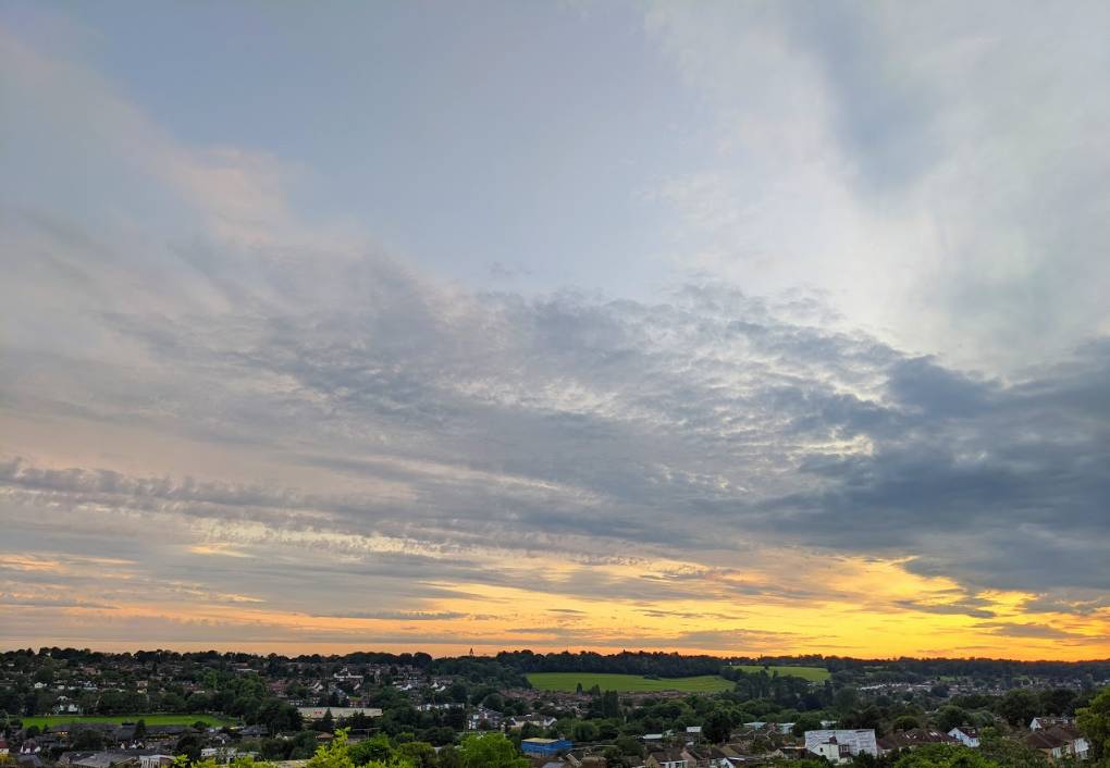Berkhamsted, Herts, Pleasant summer sunset...