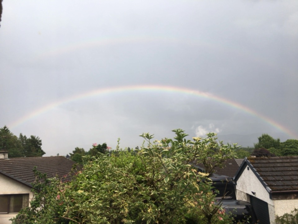 Grantown on Spey, Highlands, Rainbow! ...