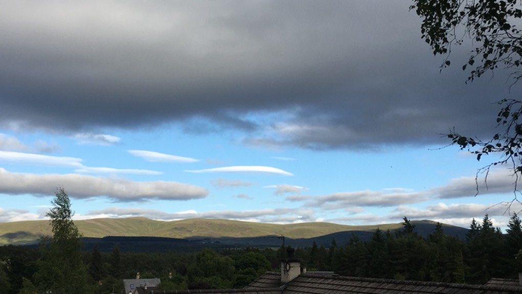 Grantown on Spey, Highlands, A flying saucer! ...