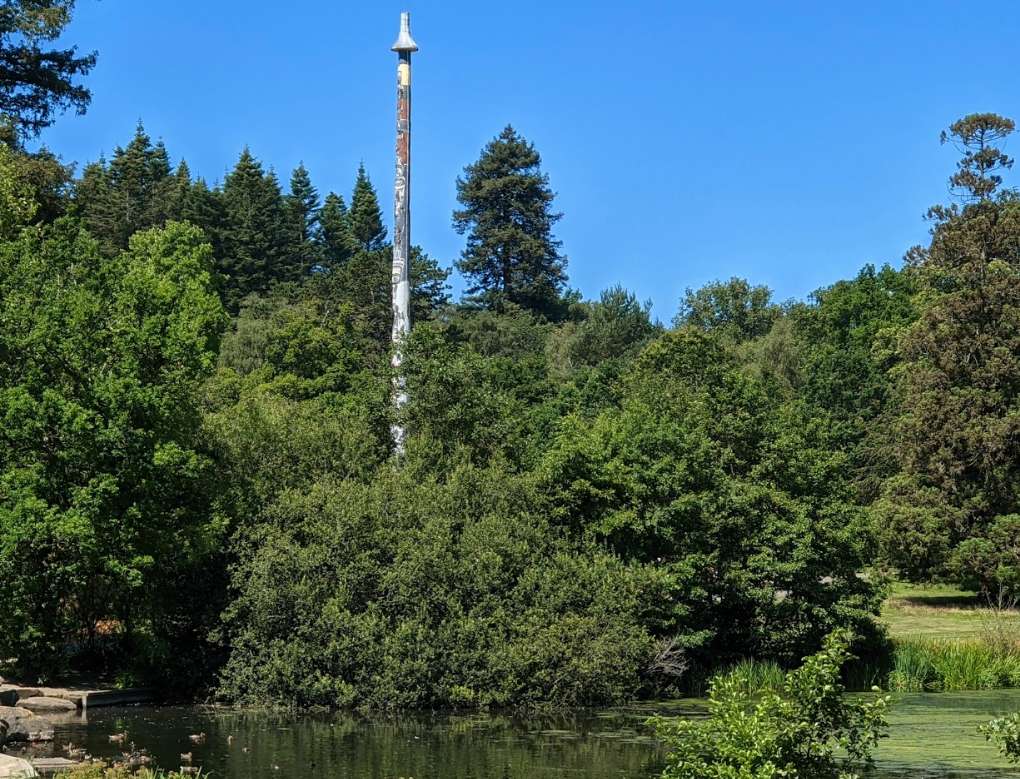 Windsor Great Park, Berkshire, Totem Pole near to Virginia Water...