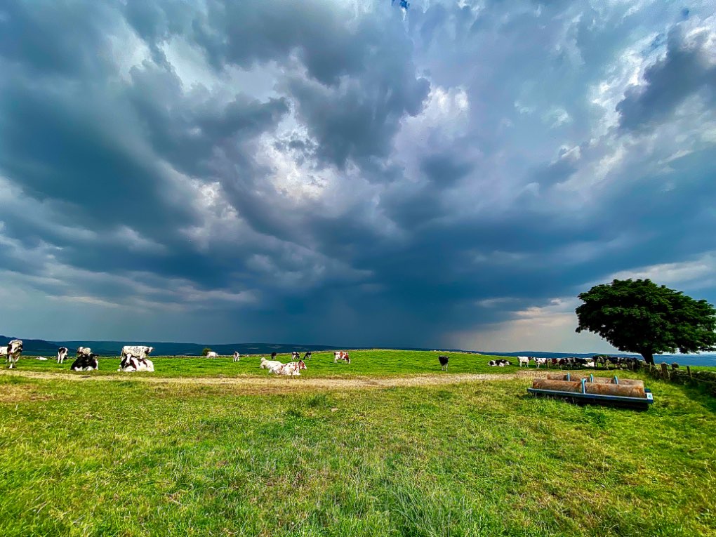 leek, staffordshire, The heat triggered off thunderstorms this afternoon.....