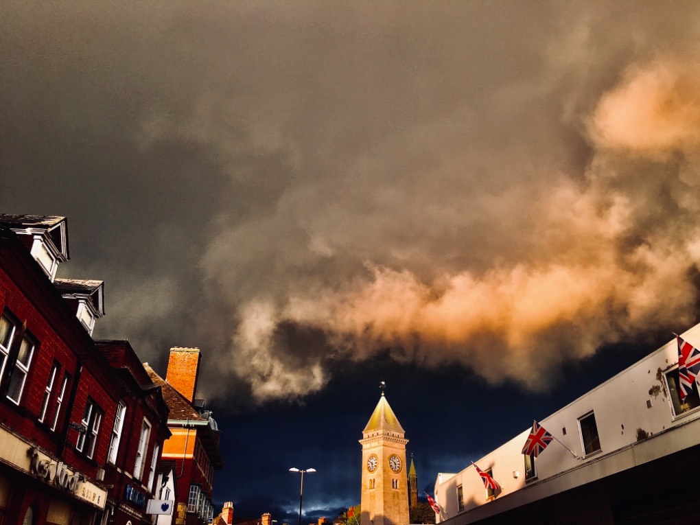 leek, staffordshire, This eerie looking cloud on the way home from work a couple of years ago....