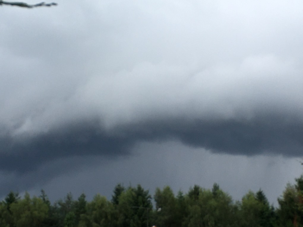 More rain approaching Grantown on Spey, Highlands,, sent by dizzy daff
