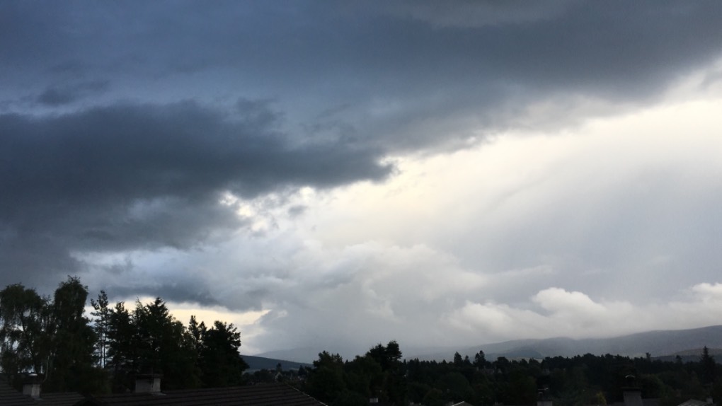Grantown on Spey, Highlands, Heavy showers around ...