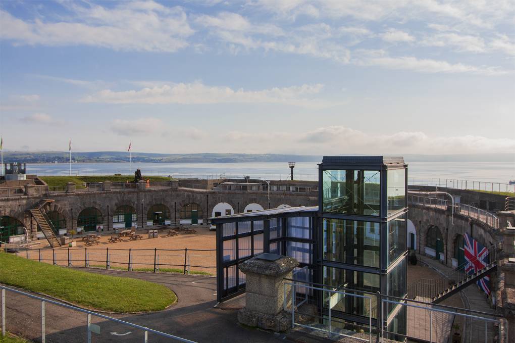 Weymouth, Dorset, Time Machine - Nothe Fort early morning before opening time...