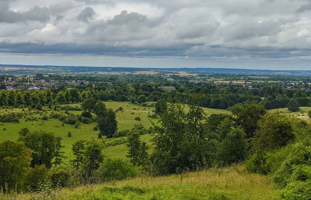 Tring, Herts, Looking towards Tring from Tring Park at about 200m ASL....