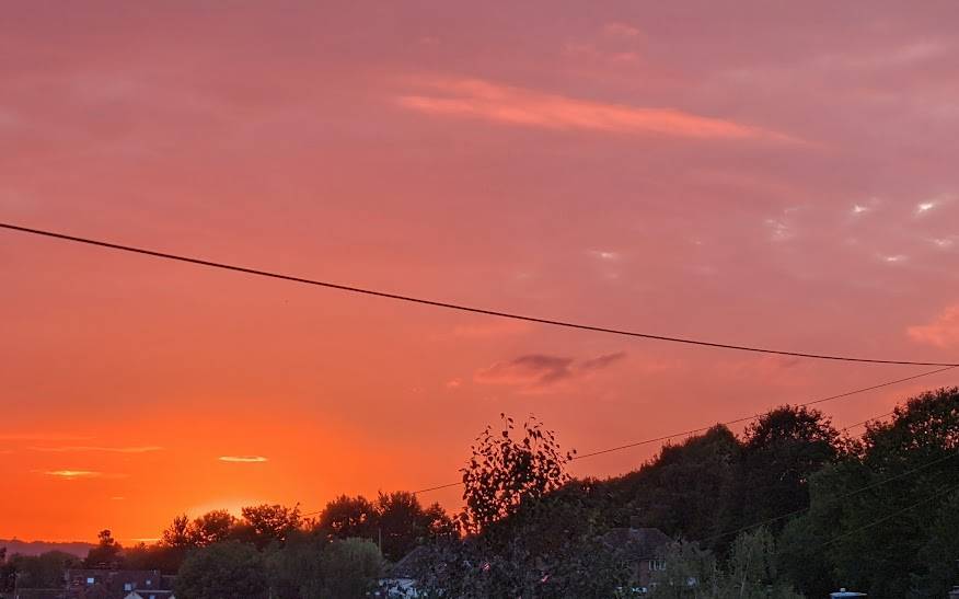 Berkhamsted, Herts, Spectacular sunset...