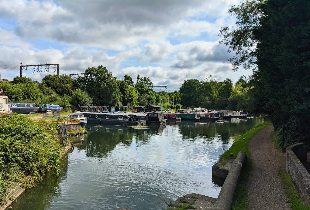 Bourne End, Herts, Grand Union canal in August...