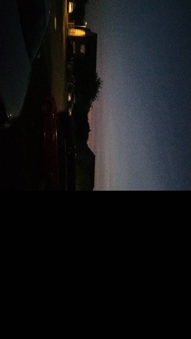 Bridgwater, Somerset, Clear evening...