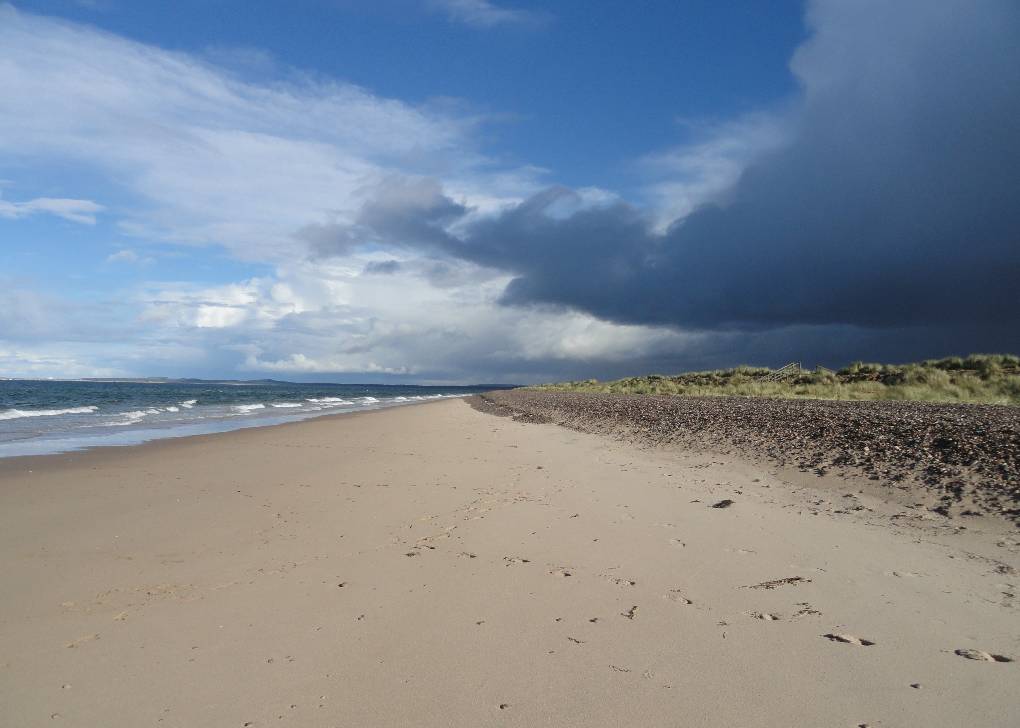 Beach near Findhorn, Moray Coast Sept 2012. Posted by slowoldgit