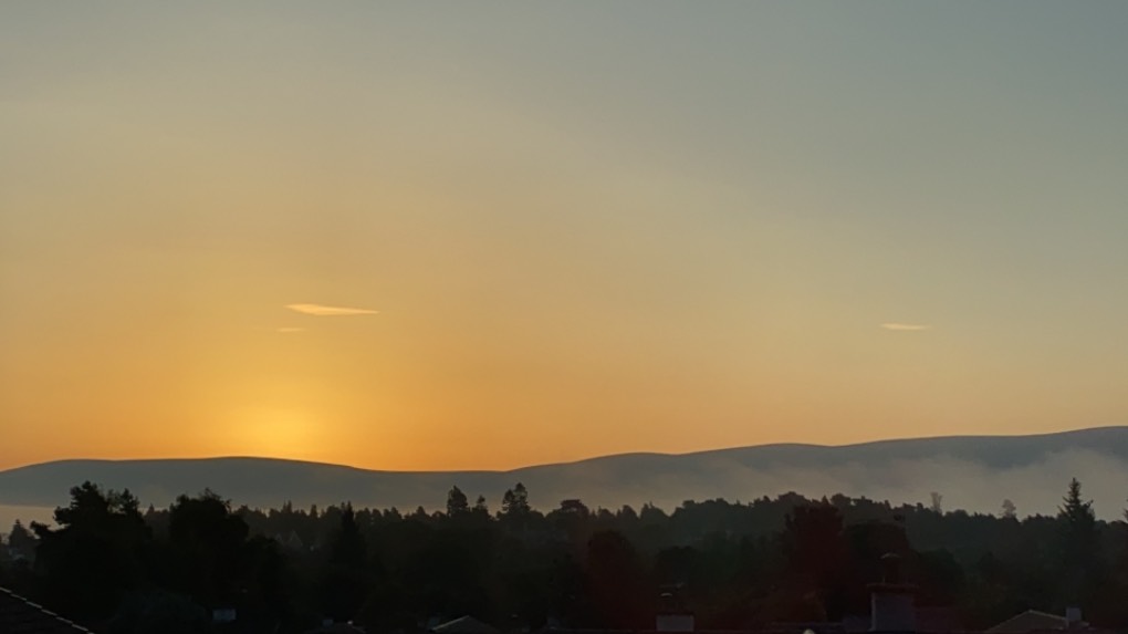 Grantown on Spey, Highlands, Just before sunrise ...