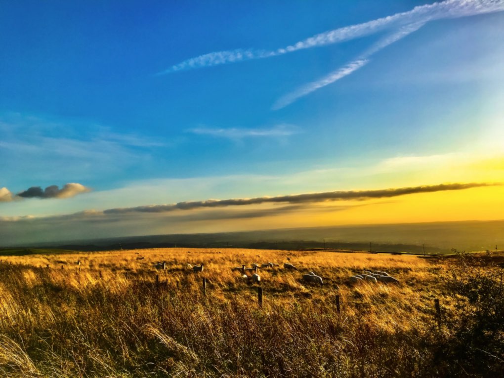 leek, staffordshire, septembers golden sunset yesterday.....