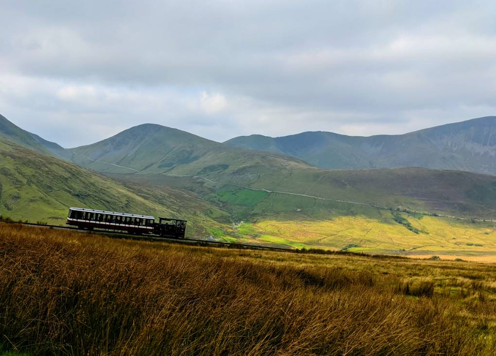Llanberis, , The way to cheat. Snowdon mountain railway....