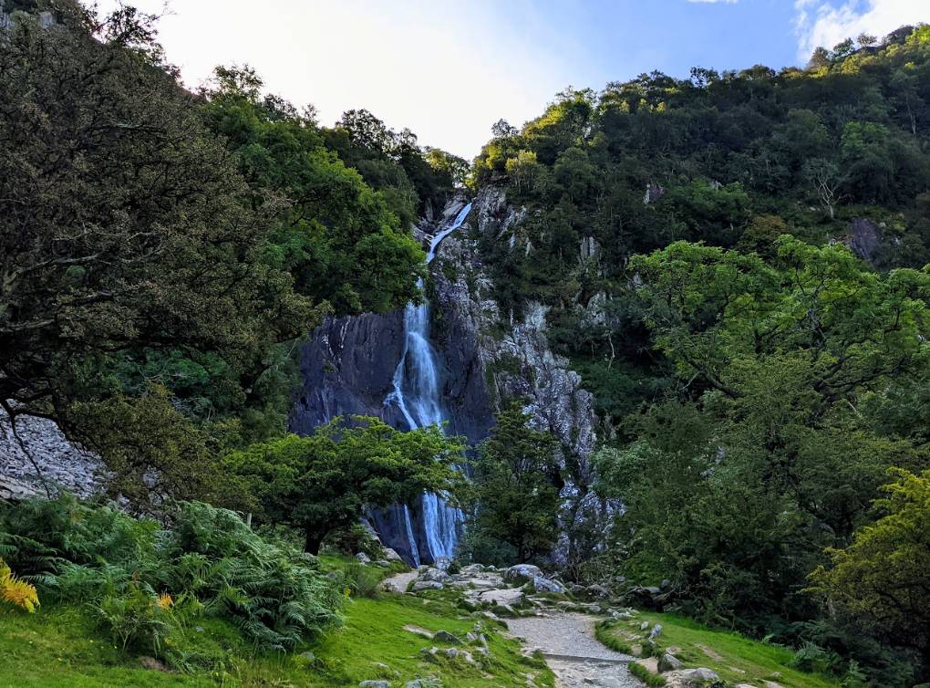 Abergwyngregyn, Gwynedd, Aber Falls in the early autumn...