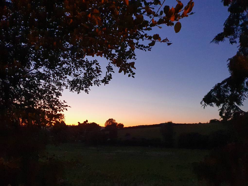 Rudry, Caerphilly, Autumn sunset...