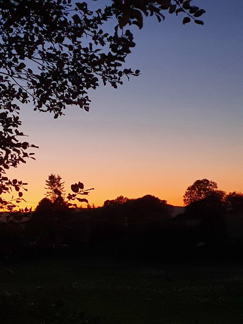 Rudry, Caerphilly, Autumn sunset...