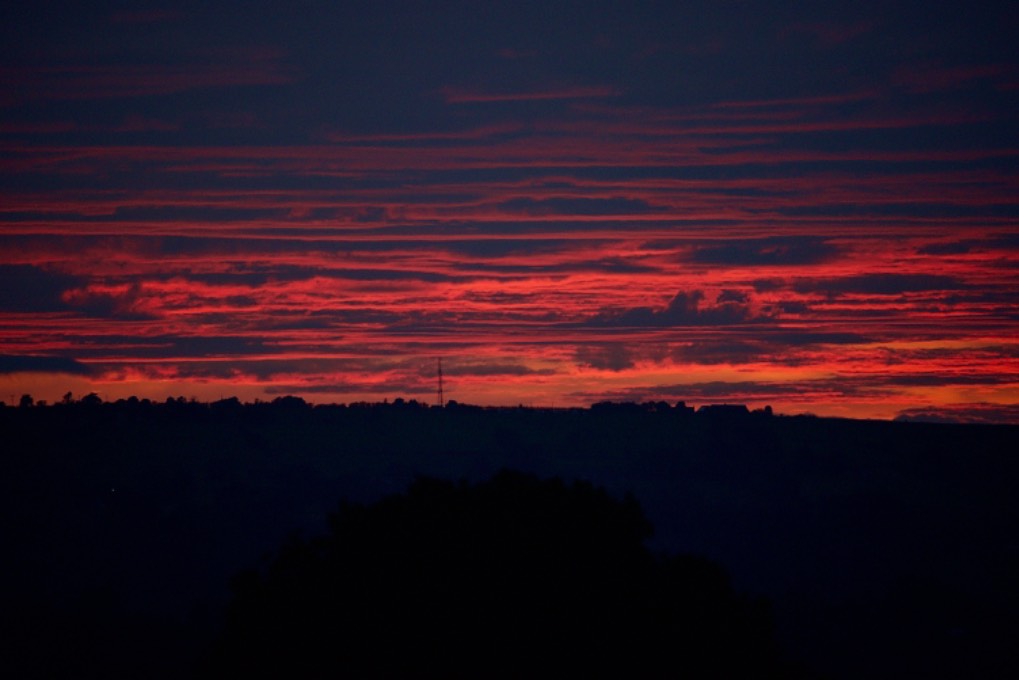 leek, staffordshire, more flaming sunsets.....