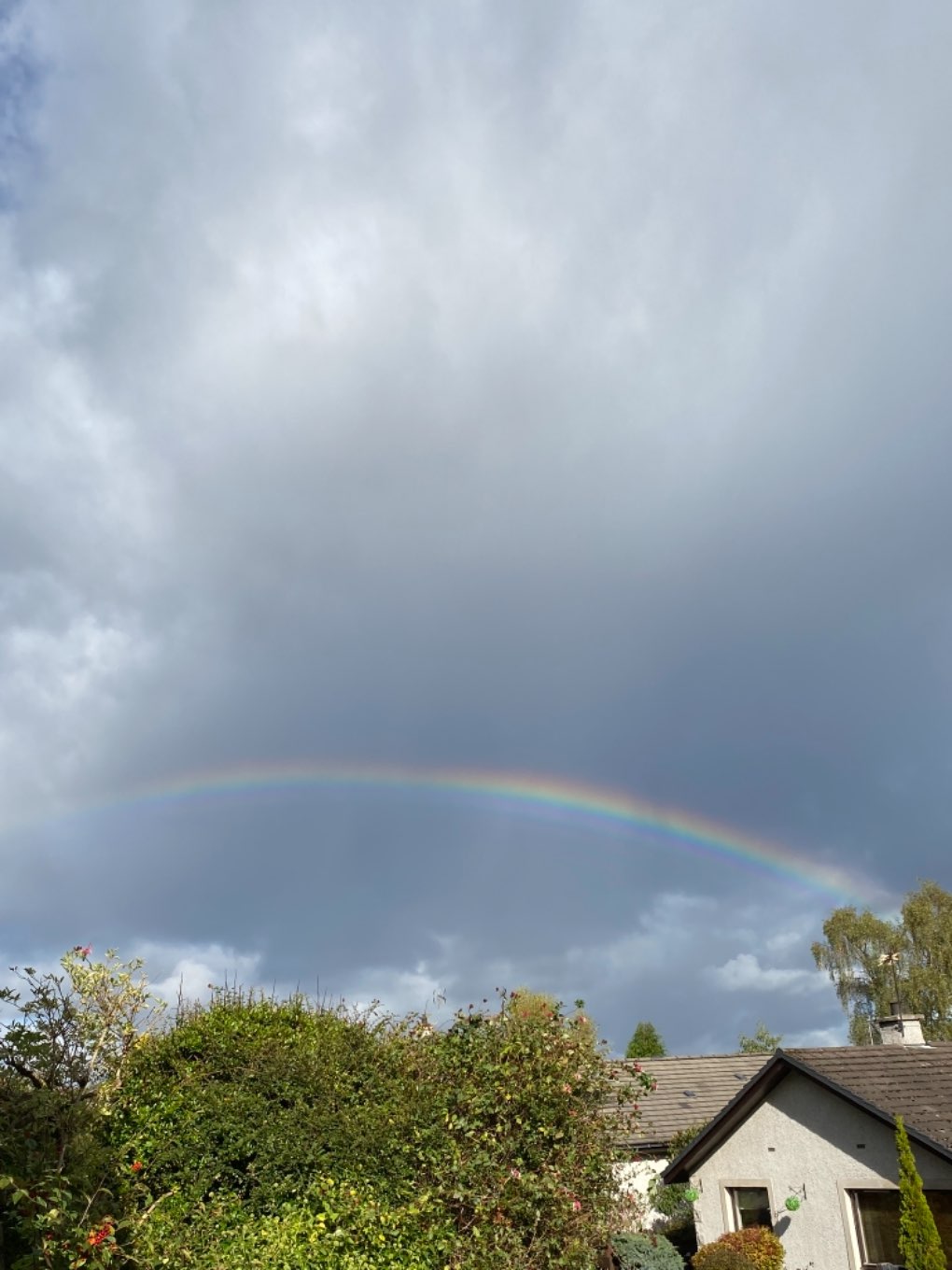 Grantown on Spey, Highlands, Rainbow!...