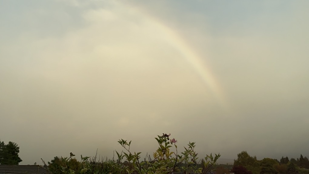 Grantown on Spey, Highlands, Hint of a rainbow ...
