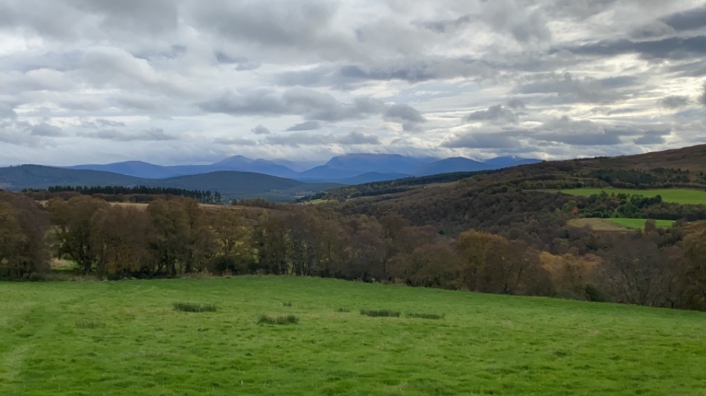 Grantown on Spey, Highlands, Clouds on the hills ...