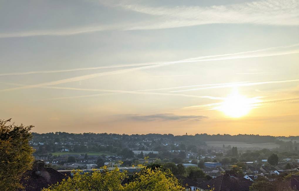 Berkhamsted, Herts, Fine October weather in the home counties...