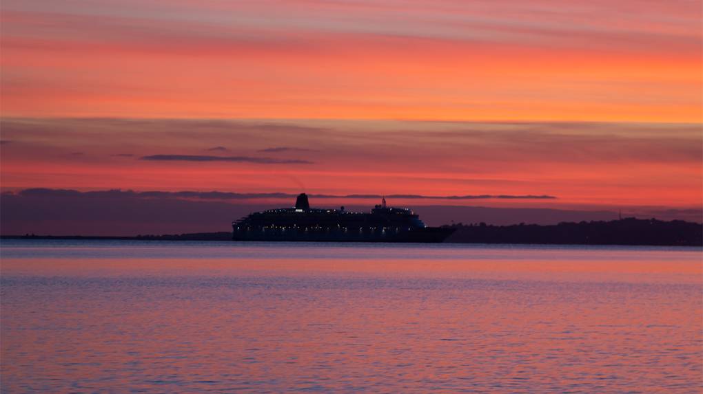 Weymouth, Dorset, Afterglow...