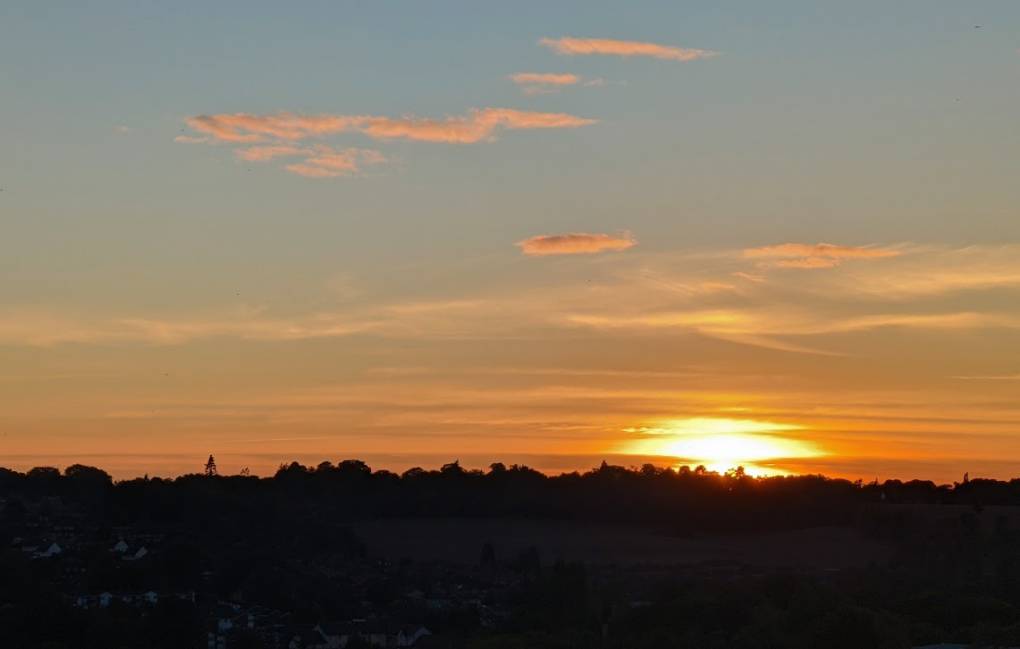 Chiltern sunset Berkhamsted, Hertfordshire,United Kingdom, sent by brian gaze