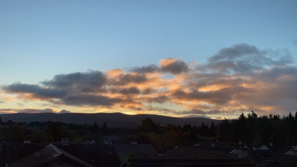 Grantown on Spey, Highlands, Fine morning. ...