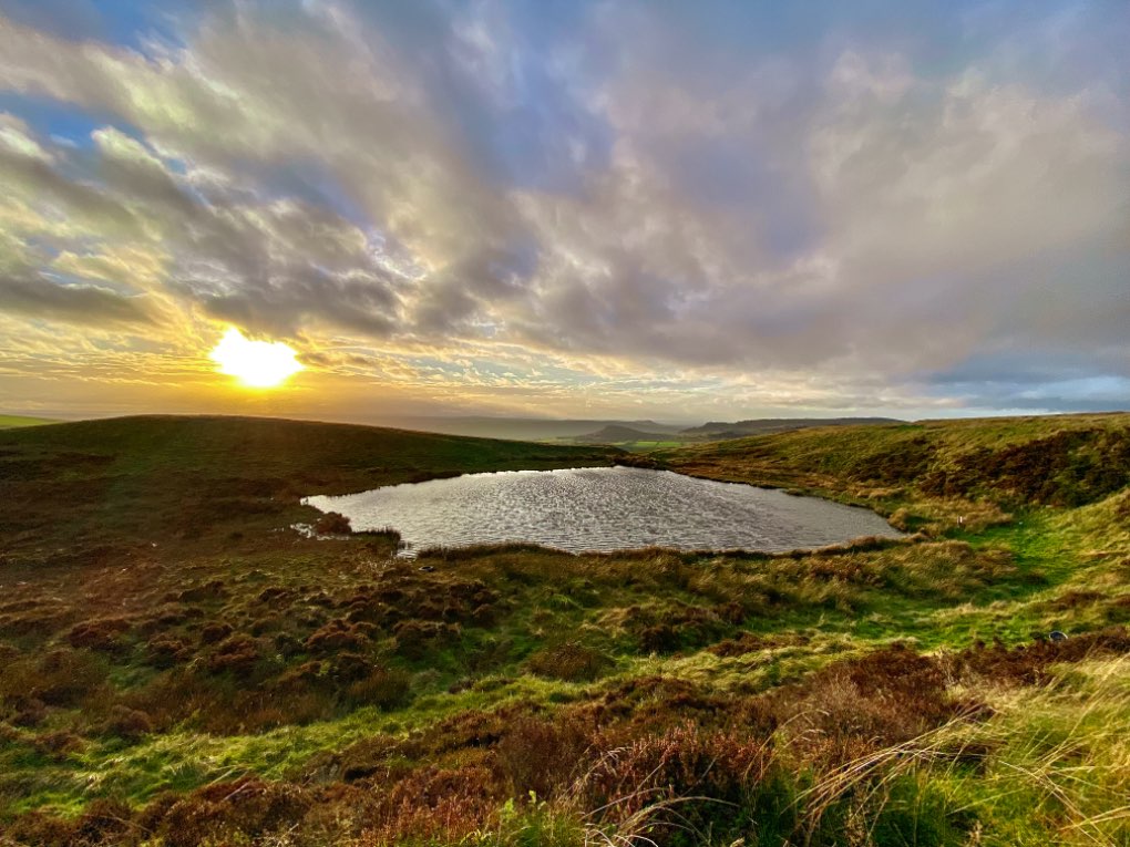 leek, staffordshire, Mermaid pool as showers begin to fade away.....