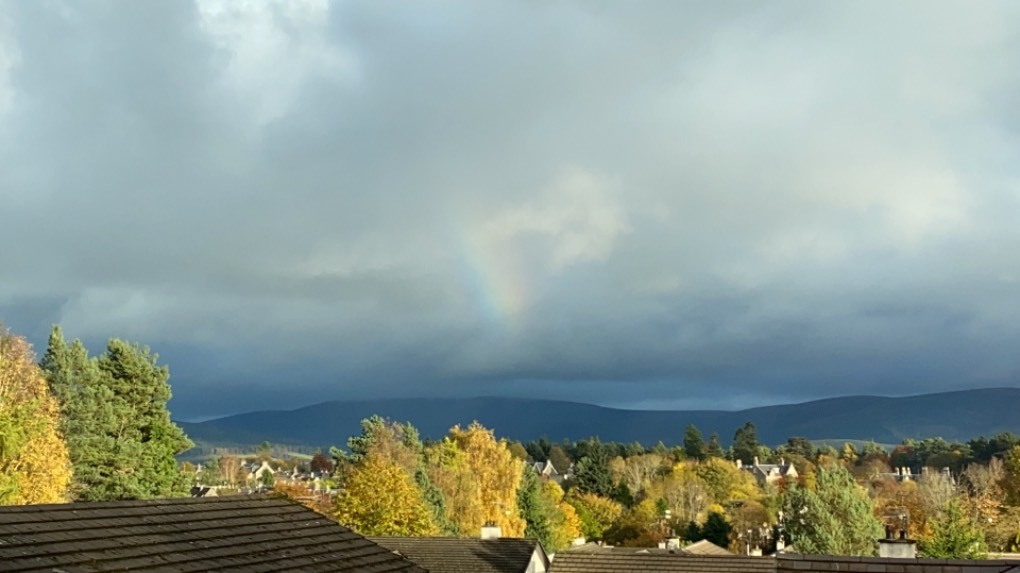 Grantown on Spey, Highlands, Sunshine and showers ...