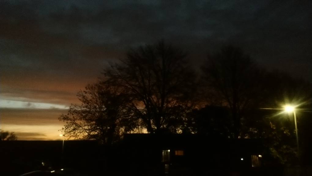 Bridgwater, Somerset, Autumn Dawn on the Somerset Levels ...